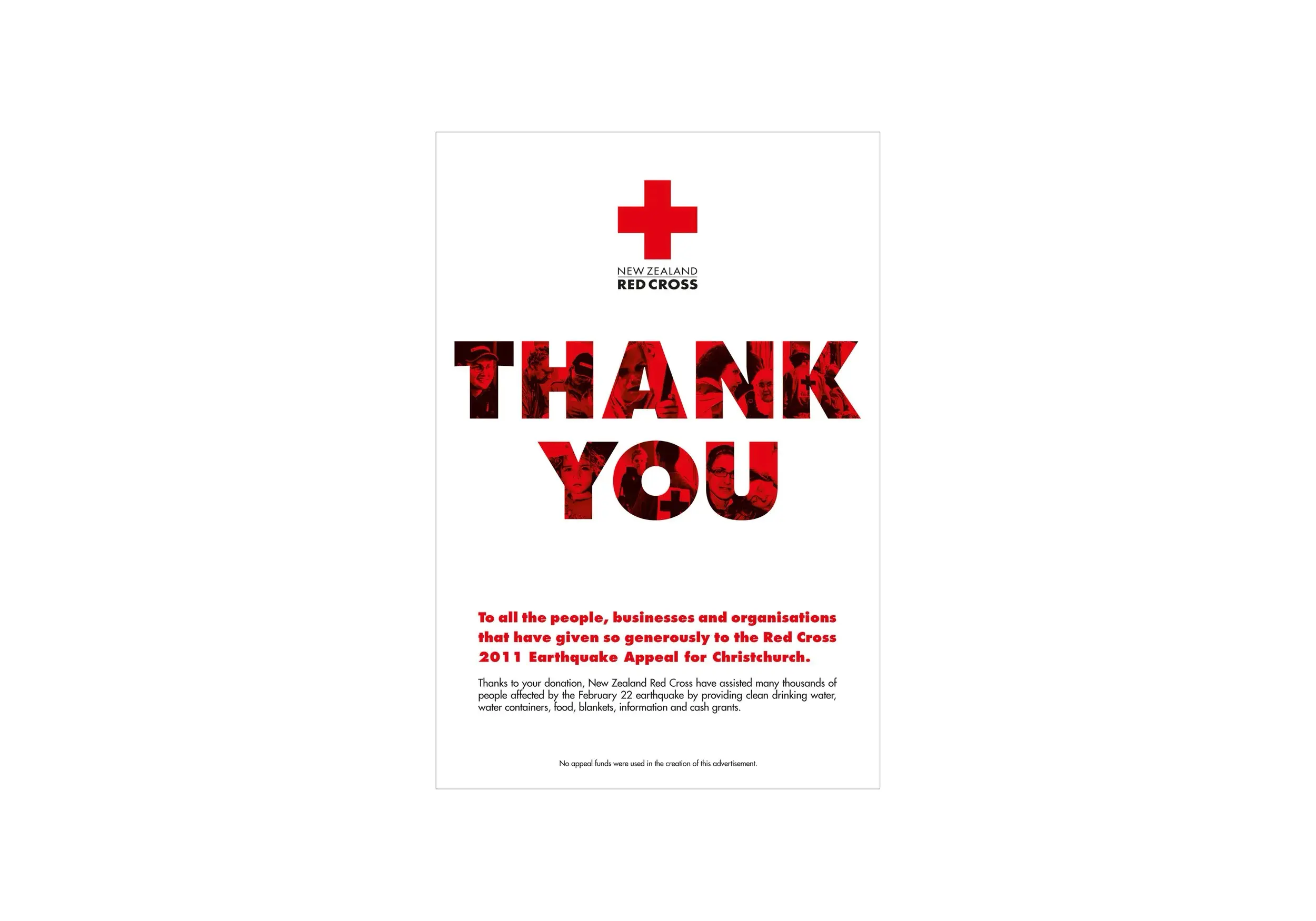 New Zealand Red Cross Christchurch Recovery Poster